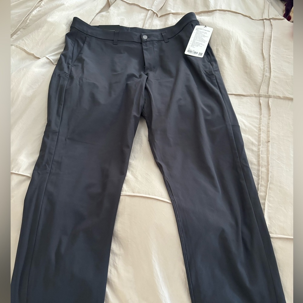 Lululemon Commission Pant Slim 37x32 Obsidian NWT